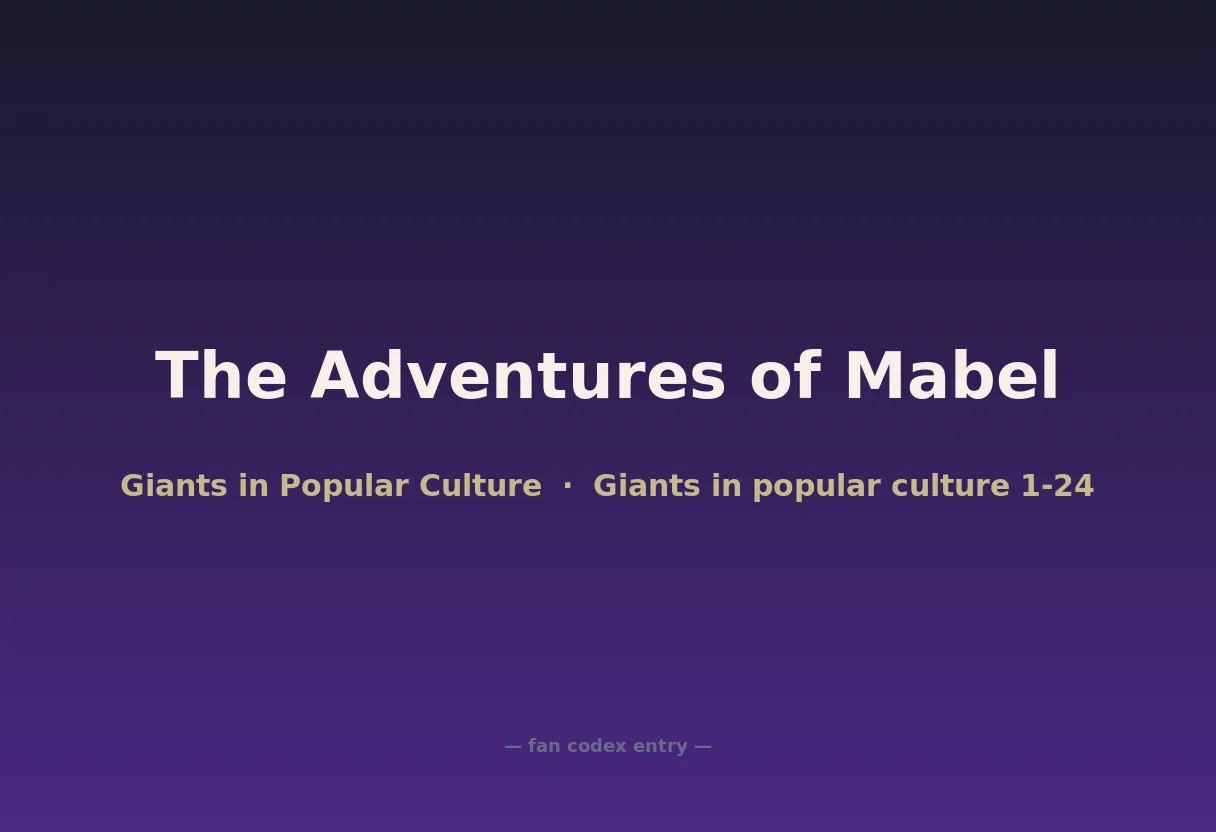 The Adventures of Mabel